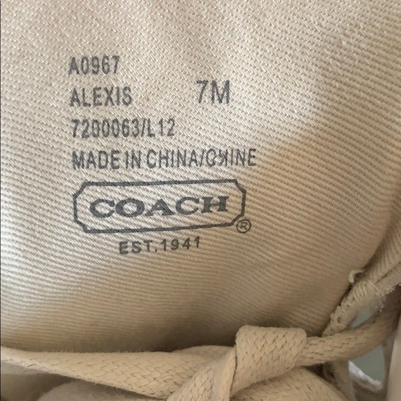 Coach Suede Wedges - Picture 4 of 5